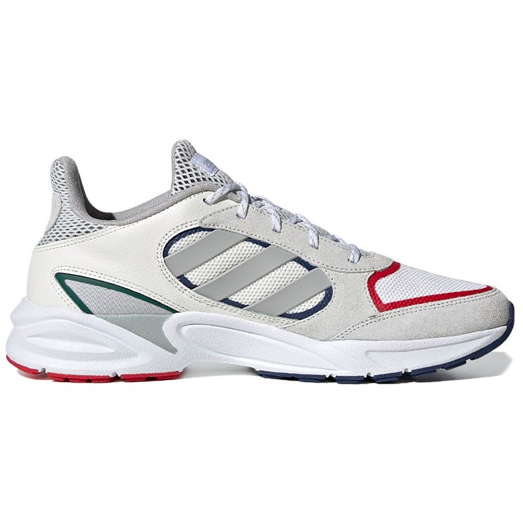 adidas Neo 90S Valasion Удобная ткань Нескользящие Износостойкие Низкие Повседневные Кроссовки для Бега Мужские кроссовки Серый Красный EG8401