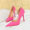 Fashion Fashion Lady Pointed Toe Stilettos High Heels Silks Satins Sexy Party Office Shoes for Women Summer Female Pumps