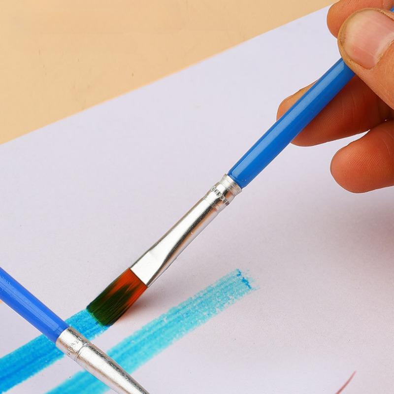 10pcs/set Painting Brushes for Oil Painting DIY Graffiti Line Drawing Pen for School Students Paint Brush
