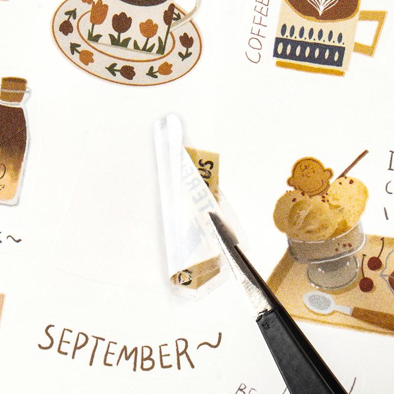 6 штук наклеек для планера 'Любовное письмо' - Милые питомцы, водонепроницаемые наклейки для DIY поделок, журнала, скрапбука, бутылок для воды, ноутбуков