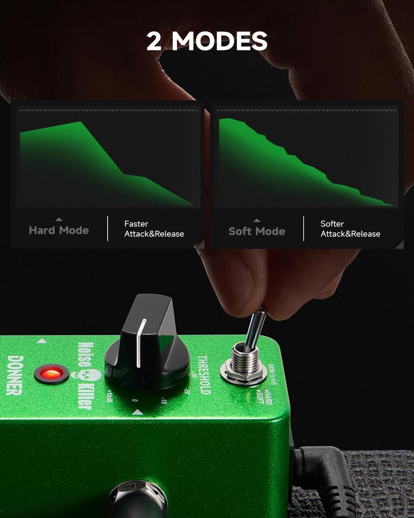Donner Noise Gate Effector Guitar Pedal 2 Modes Noise Killer (Noise Gate)