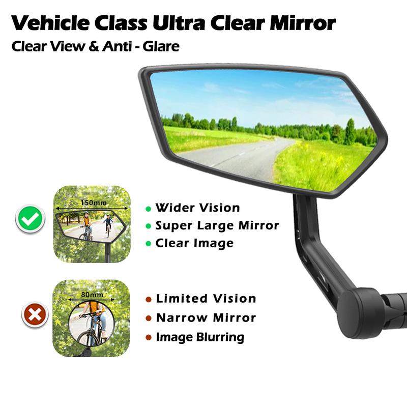 EasyDo Bicycle Rearview Mirror Bike Handlebar Mirror 360 Rotate Adjustable Back Sight Reflector Anti-fall MTB Bike Accessories