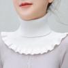 Unisex Fake Turtleneck Collar Warm Autumn Winter Neck Scarf Soft Fake Collar Fashion Knitted Scarves