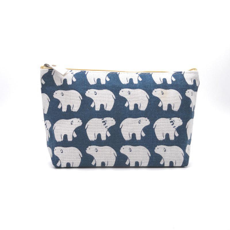 Fresh Canvas Pencil Bag Big Storage School Supply Student Stationery Gift Cosmetic Bag Pen Case