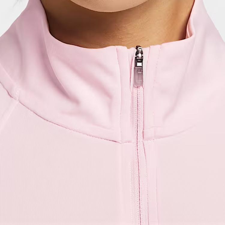 Nike Swoosh Tempo Run Влагоотводящая Быстросохнущая Молния Длинный Рукав Беговая Футболка Женские топы HV2843-663