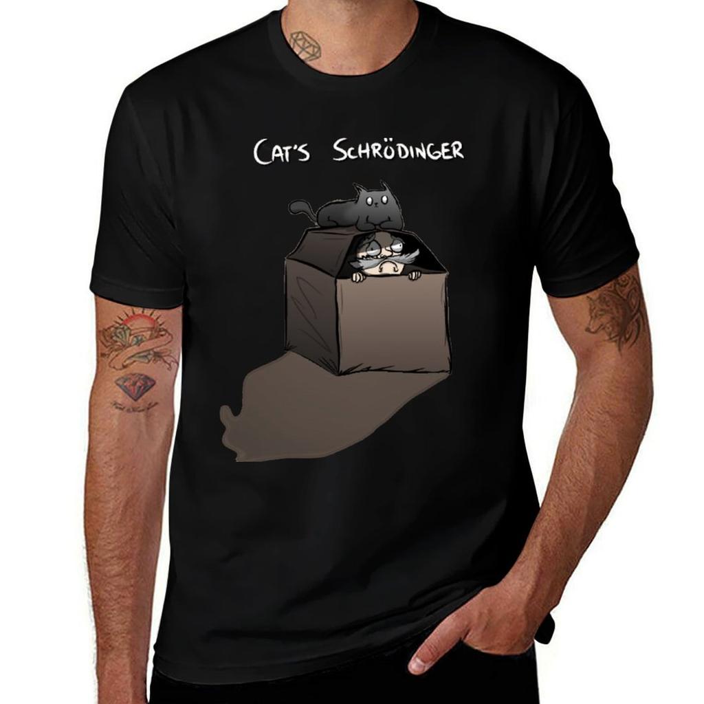 Cats Shrodinger Tshirt Sporty Breathable Short Sleeve Tshirt