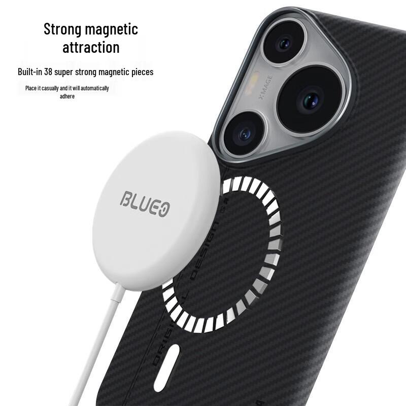 Мистер. Легкий чехол из арамидного волокна Blue Ape с магнитом для телефона Huawei Pura70 Pro/Pro+/Ultra