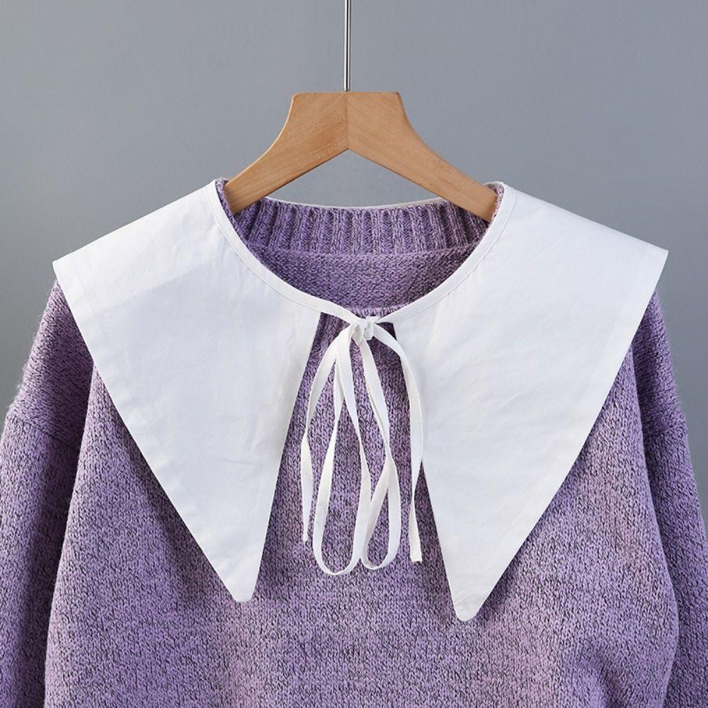 Хлопковый накладной воротник DIY Шаль-накидка Шаль-накидка Украшение Съемный накладной воротник Женщины Девушки