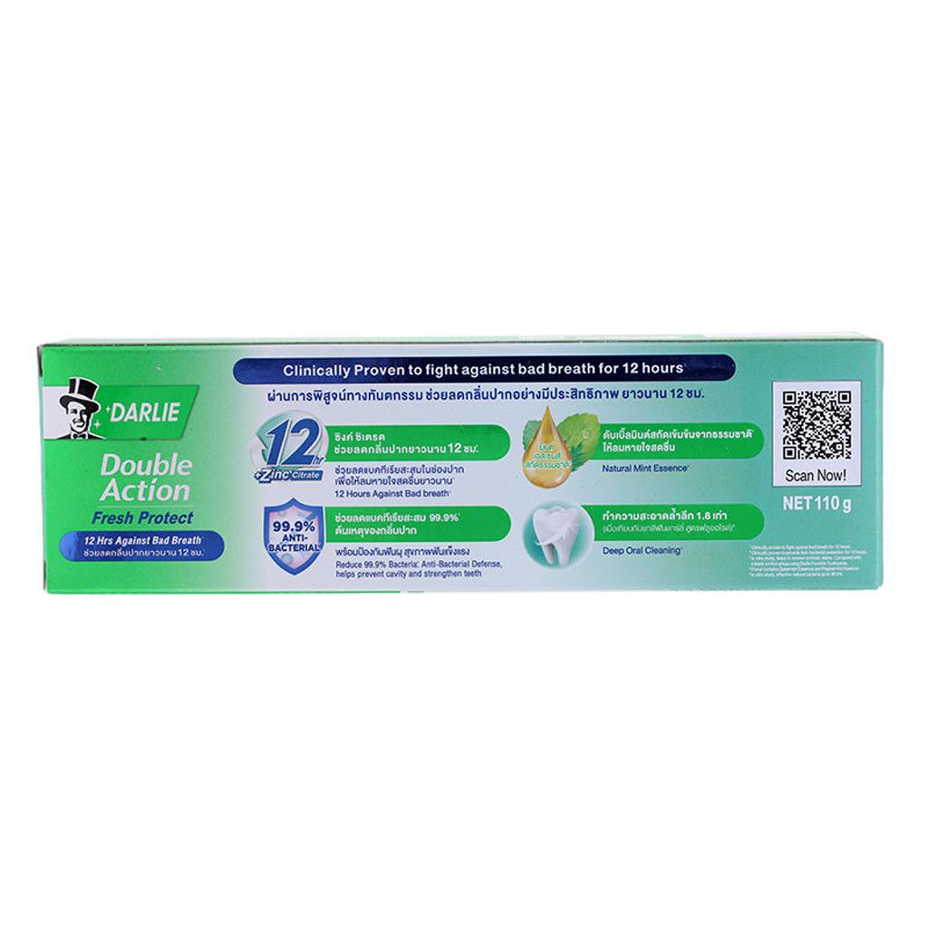 Darlie Double Action Fresh Protect, клинически проверенная зубная паста с фтором, лесная мята, 110 г.
