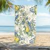 Summer Beach Towel Lemon Print Quick-Drying Bath Towel Outdoor Summer Swimming Bath Towel Sports Towel