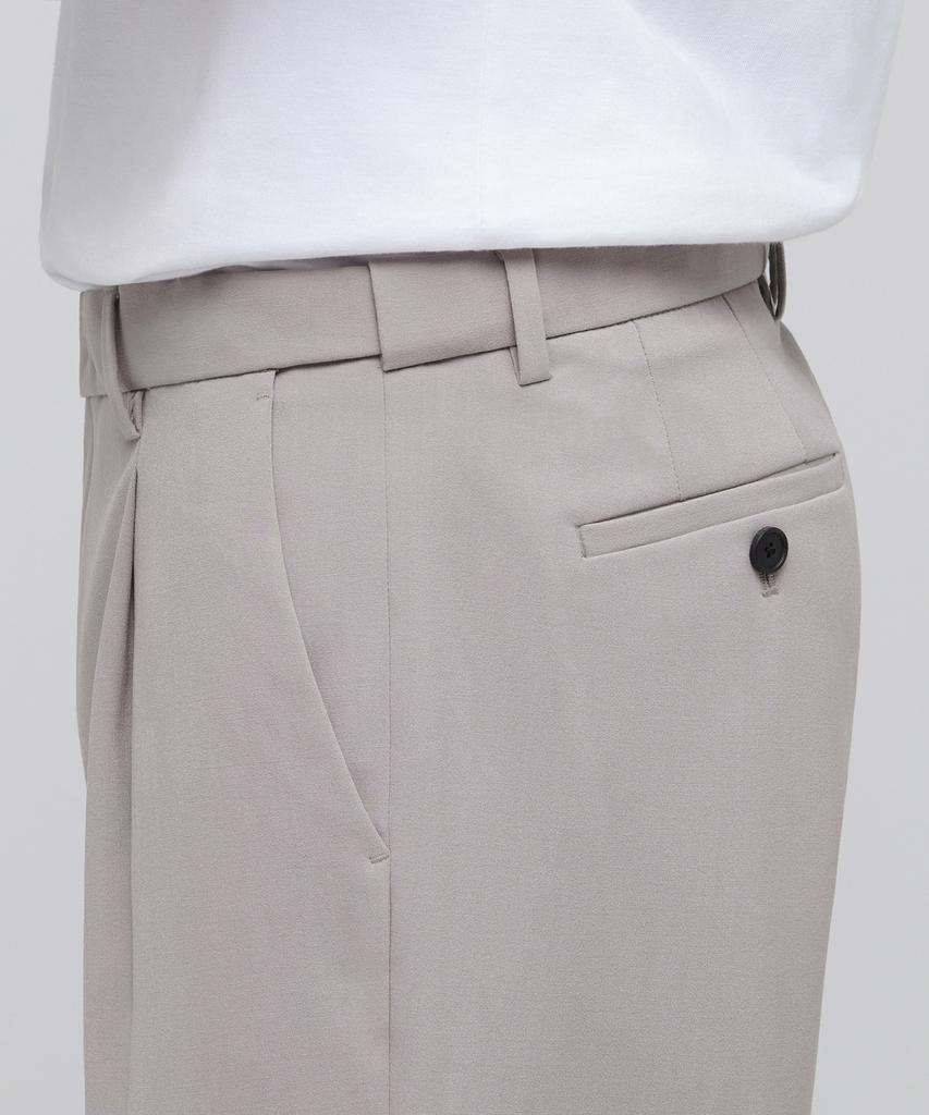 MUSINSA STANDARD Lightweight Wide Hidden Elastic Waist Slacks [Light Beige]