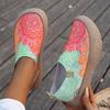 Женские повседневные кроссовки, весна и лето, вязаный верх, без шнуровки, кроссовки для пары