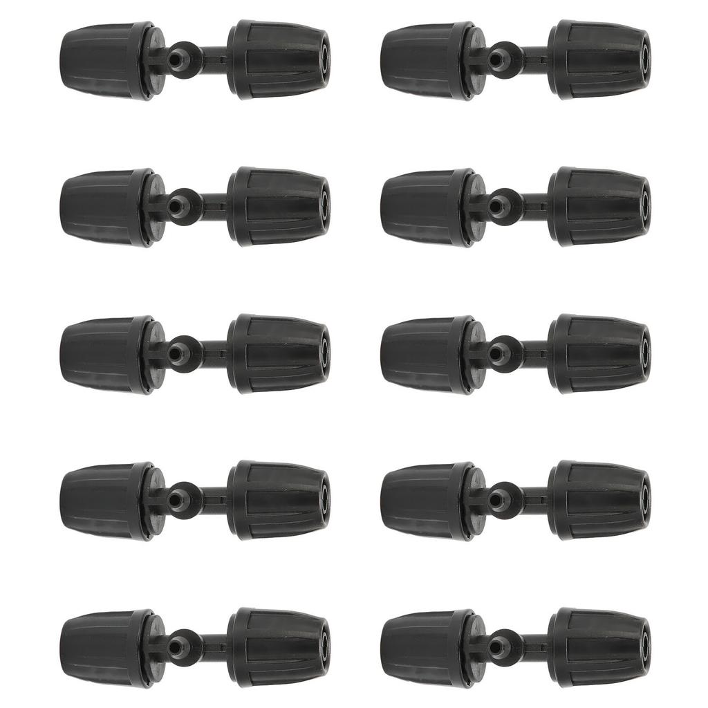 10Pcs 8/11 To 4/7 Reducing Tee with Buckle Garden Irrigation Atomizing Tubing Barbed Connector