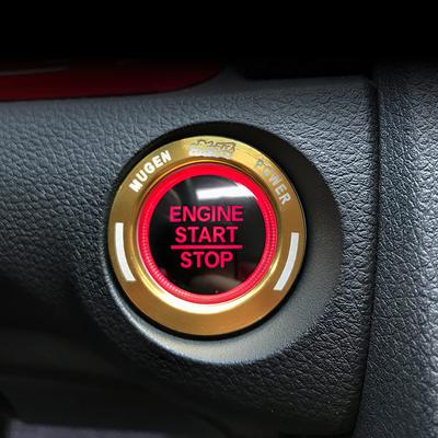Накладка на кнопку запуска двигателя Onami Honda Civic Панель интерьера Детали интерьера Аксессуары Honda 10-е поколение CIVIC FC1/FK7 Алюминий 1 шт. [Золото] CIV62-G