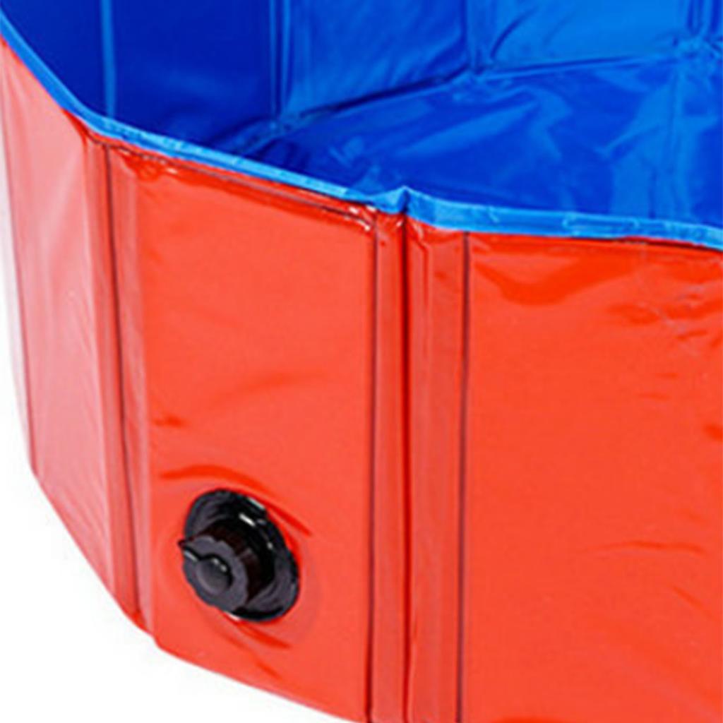Folding Swimming Pool Portable Dog Pool Round Thickened PVC Pet Bathing Tub for Kindergarten