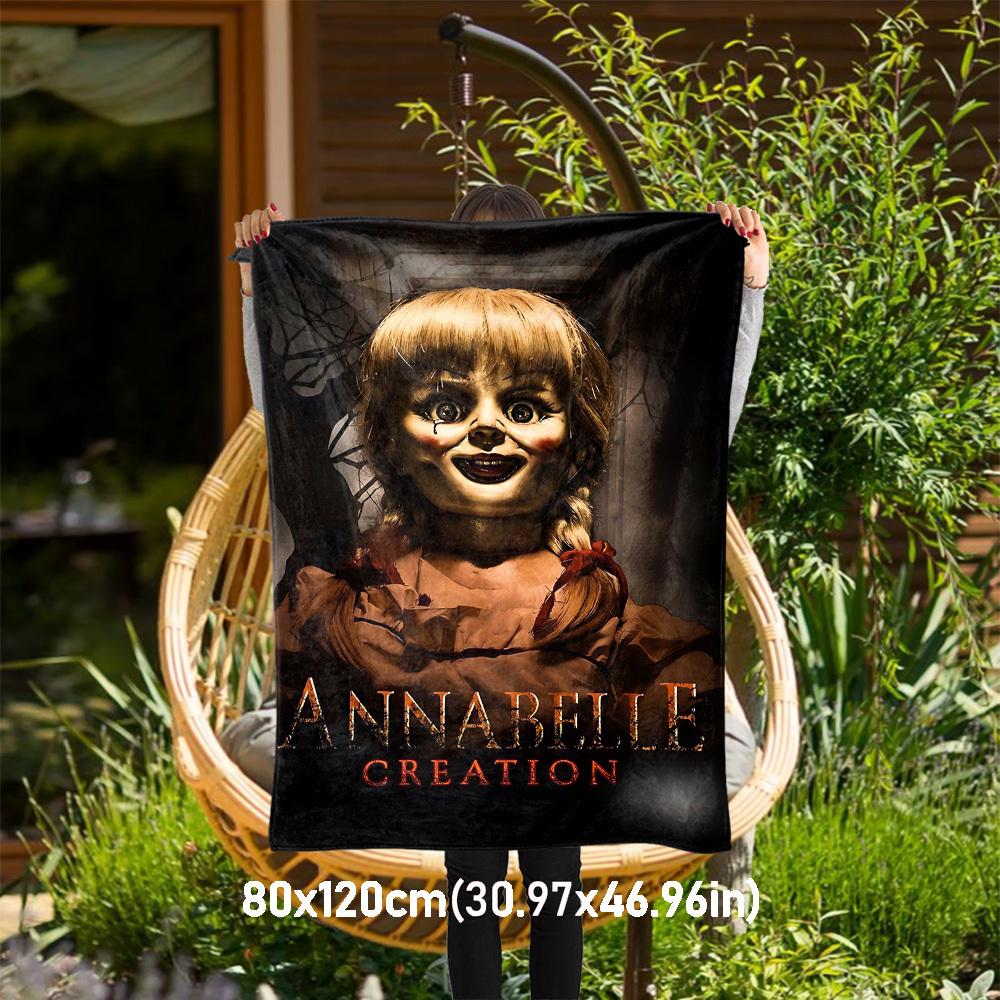 1PC Annabelle Creation Outdoor Flannel Blanket Soft Plush Decor for Picnics, camping,Bedroom, Playroom, Office1193A
