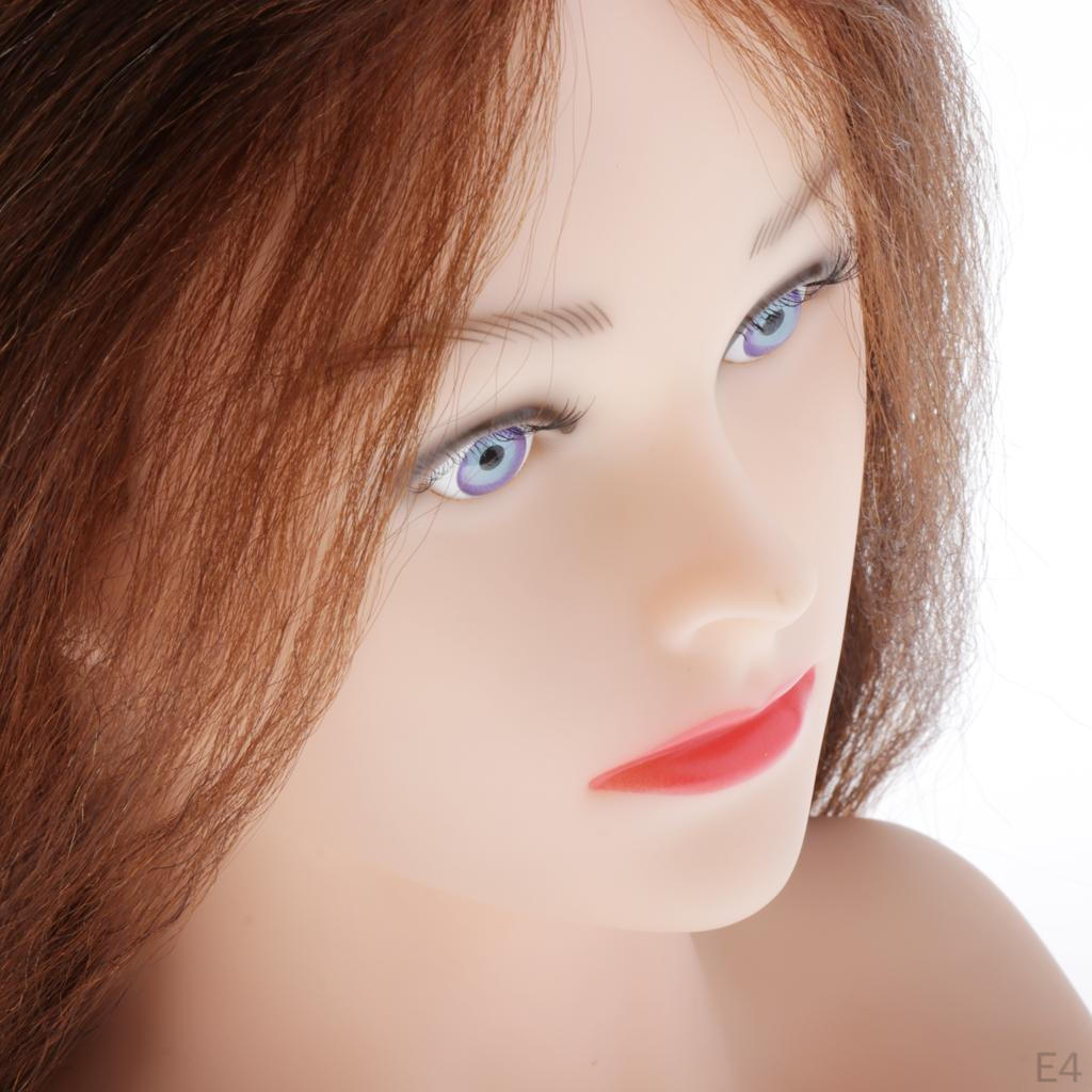 Модель головы манекена с плетением и демонстрацией ювелирных изделий на плечах