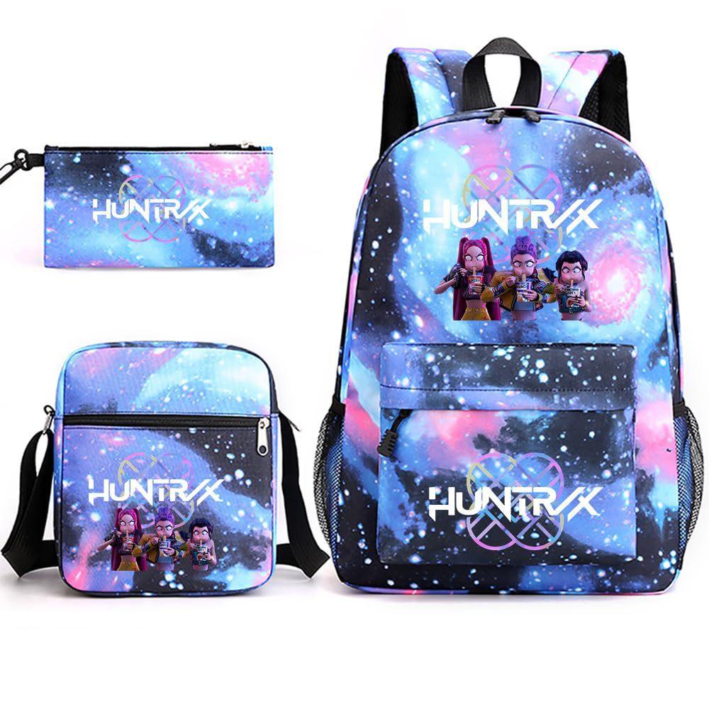 Animation Cartoon Children'S Backpack Leisure Pencil Bag Shoulder Bag Three-Piece Set, Primary And Secondary School School Bag