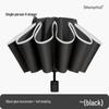 72-Rib Automatic Ring Buckle Umbrella: Portable, Reinforced, Dual-Use for Sun & Rain, Folding Hook Design for Men & Women