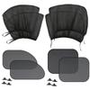 Car Sun Shade Front/Rear Side Window UV Sun Prevent Sunshine Blocker Cover Shade Mesh Car Window Shades for Child Baby