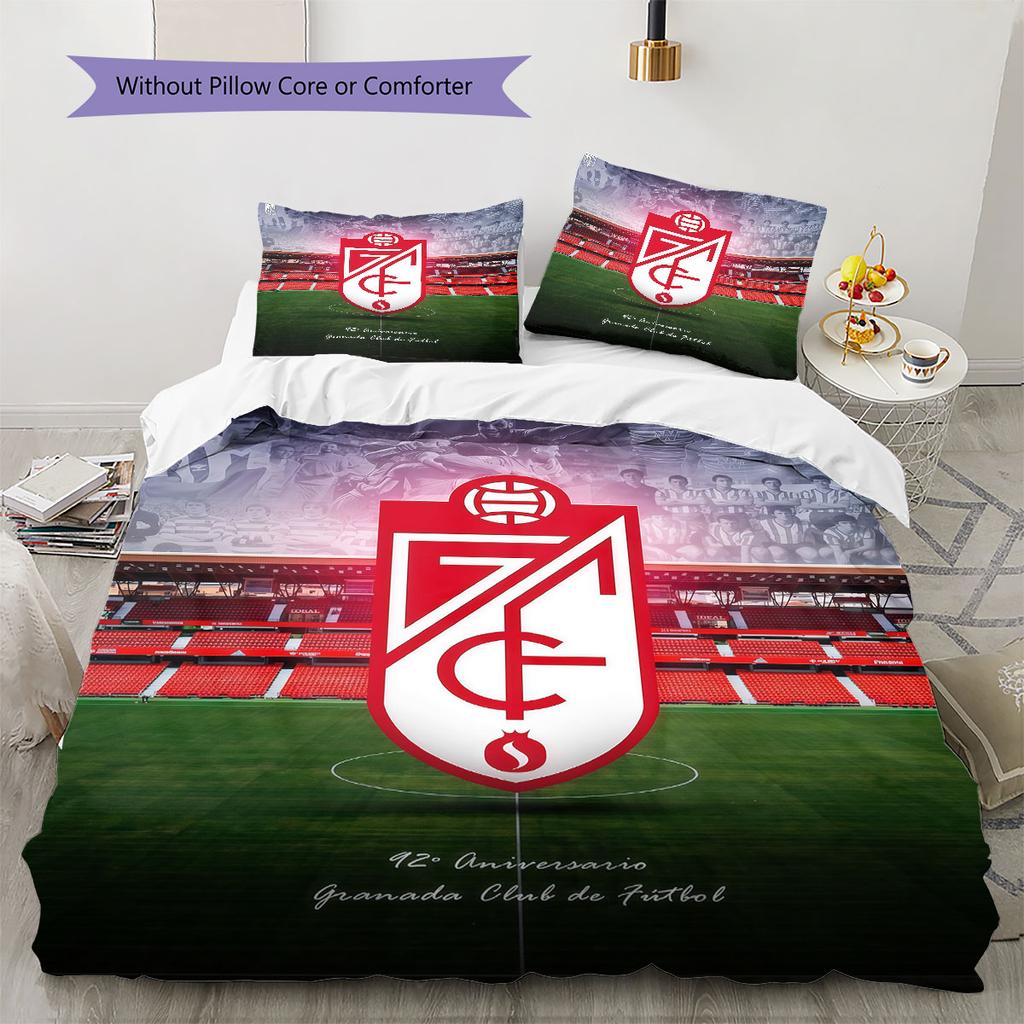 Granada CF logo Bedding Quilt Set Quilt Cover Pillowcase Home Decoration Birthday Gift (1 * duvet cover + 2 * pillowcase, without core)