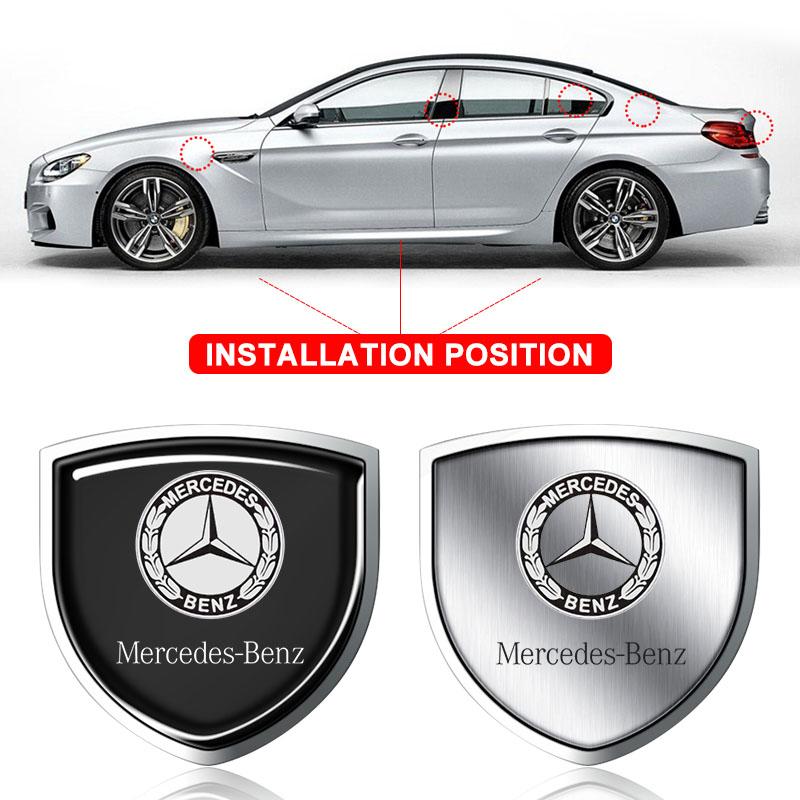 1 шт. 3D Металлическая Эмблема-Щиток на Дверь Автомобиля, Наклейка-Значок на Кузов Автомобиля Для Mercedes Benz W247 W212 W213 W205 AMG W177 V177 W176 GLA GLC X253 W166