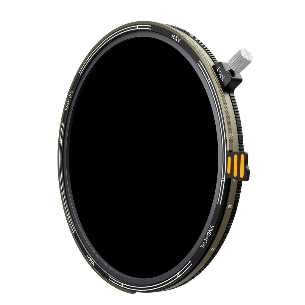 82mm HD NOVA Variable ND Filter Kit with Stops of Light Lens Mount with Magnetic Front Includes and Lens Cap H&Y ND3-32+CPL 1.5-5 Reduction, Screw-in