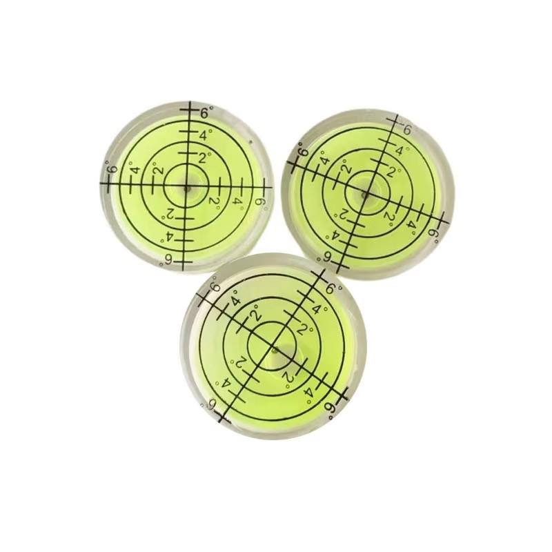 Spirit Level Bubble High Precision Green Circular Bubble Level Bullseye Laser Level Bubble Mini Measuring Instruments Tool