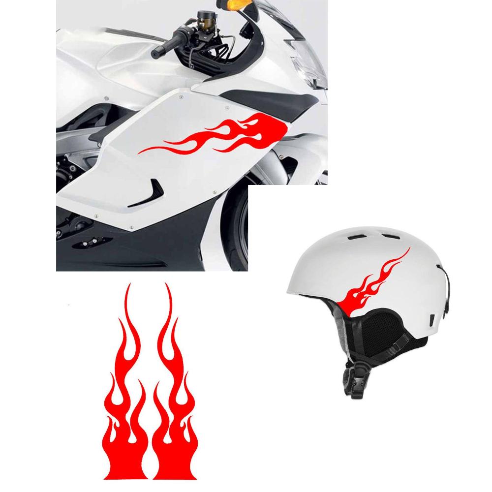 Flame Exterior Accessories Scratch Sticker Marks Headlight Decal Creative Car Sticker Waterproof