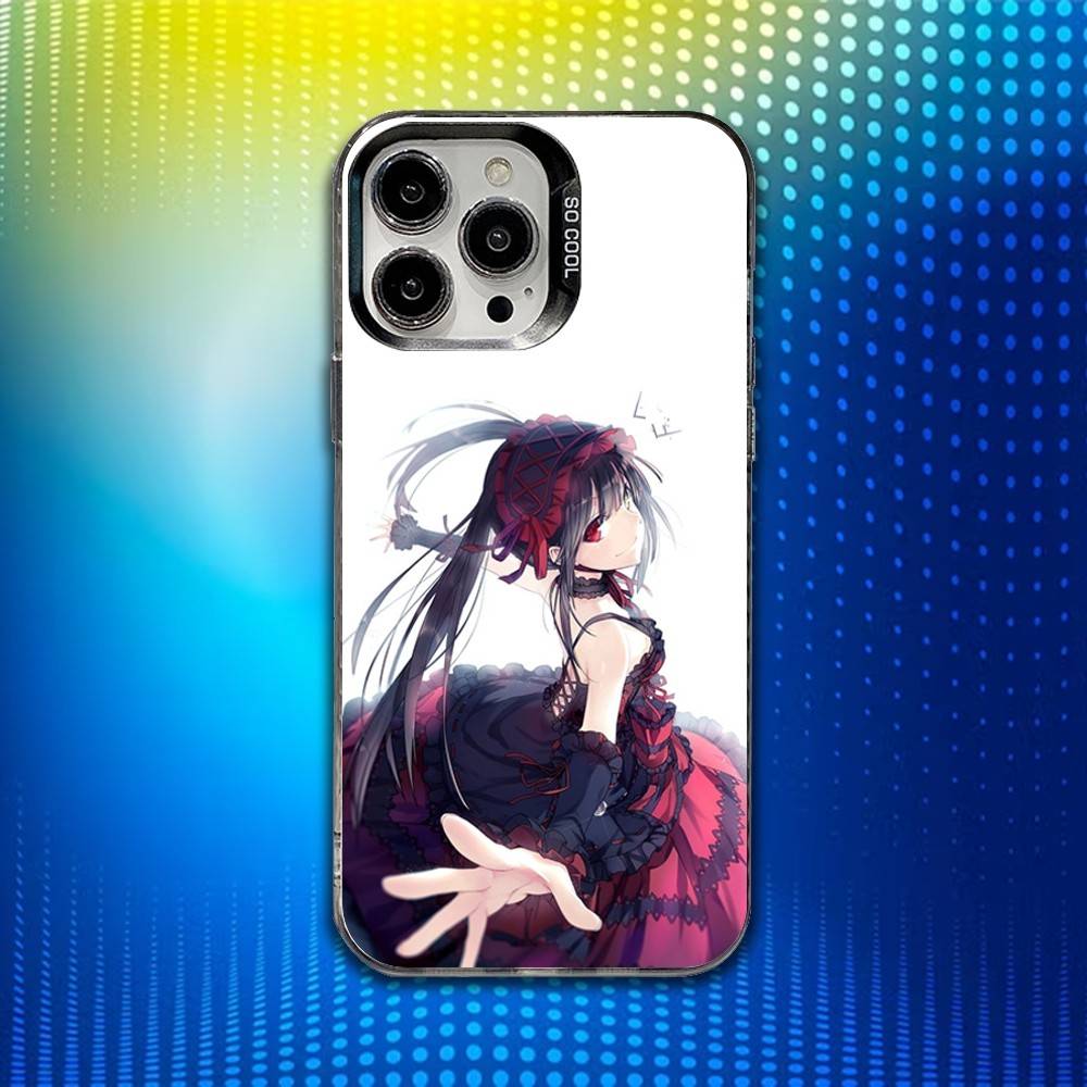 Чехол для телефона с Токисаки Куруми из аниме для iPhone 16,15,14,13,12,11,Mini,Pro,SE,MAX Белый Матовый Ударопрочный Чехол
