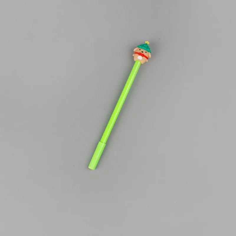 1 шт. канцелярские принадлежности милая рождественская собака 0,5 мм гелевые ручки Санта-Клауса Kawaii