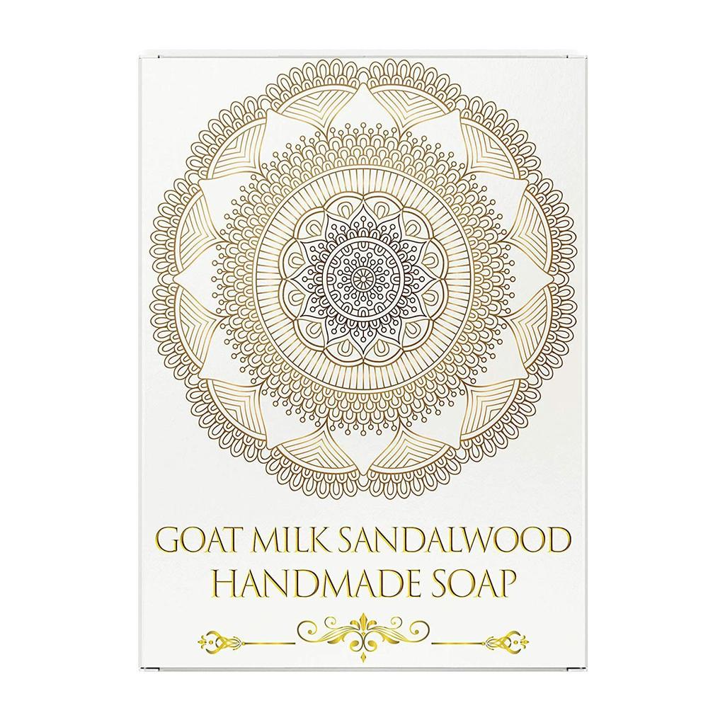 Мыло ручной работы с Козьим молоком и Сандаловым деревом (115 г), Goat Milk Sandalwood Soap,  Heilen Biopharm