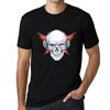 Graphic Men's T-Shirt - Headphones On Skull - Funny Shirt for Musician