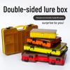 Portable Dual-Layer Fishing Lure Box with Large Storage