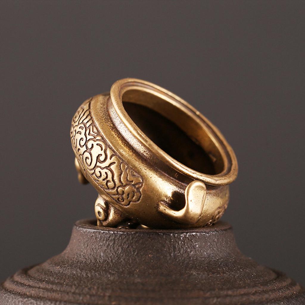 Латунная курильница из чистой меди, мини-курильница, украшение