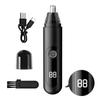 FUF Nose Hair Cutter for Men Innovative LCD Remaining Power Display Large Capacity and Operation Ear Nose Hair Trimmer Low Noise Compact Portable
