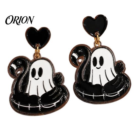 Unique Gifts for Women 1 Pair Summer Halloween Ghost Earrings Women, Cute Costume Accessories Pool Float Dangle Drop Earrings, 2D Acrylic Holiday
