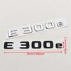 New 3D ABS Chrome Black Car Styling Logo E300e E300de Badge Rear Trunk Emblem Sticker Decals For Mercedes Benz E300e E300de W214