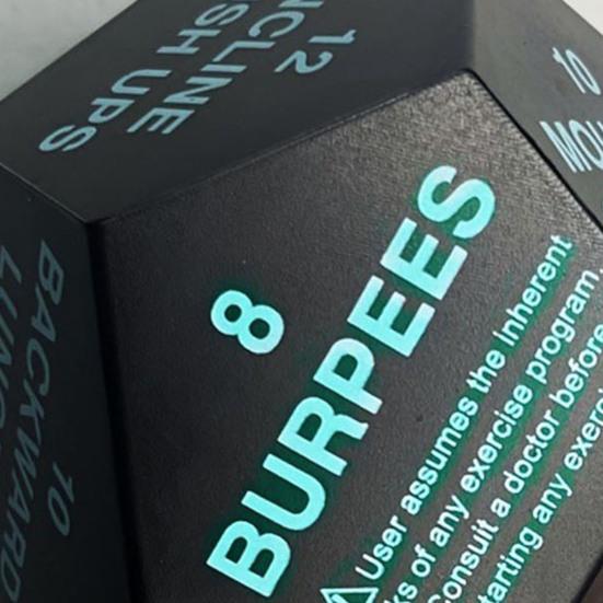 Fitness Dice Pocket Size Multi-sides Exercise Decision Dice Home Gym Workout Dice Stress Relief Toy Men Women Athletes Sports Enthusiast Gift