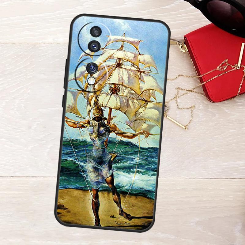 Salvador Dali Art Case For Honor Magic 7 Lite 5 6 8 50 70 90 200 400 Pro X8b X8c X9a X9b X9d X9c Win RT Cover