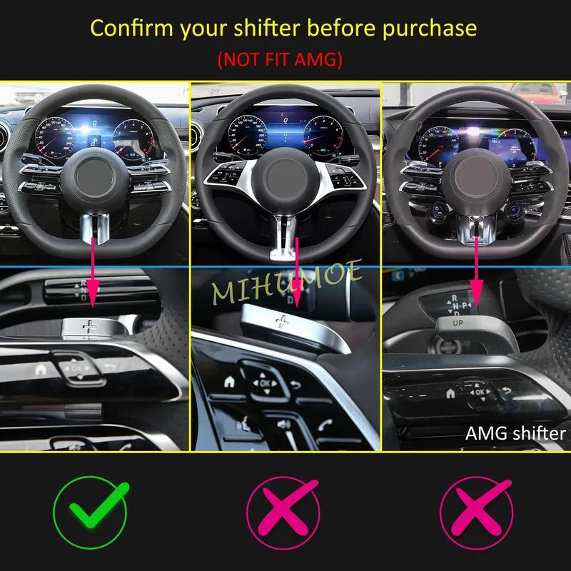 For 2023-2026 Mercedes-Benz A B C E S GLC EQE EQS Class Steering Wheel Paddle Shifter Extension Aluminum Shift Paddles Blade
