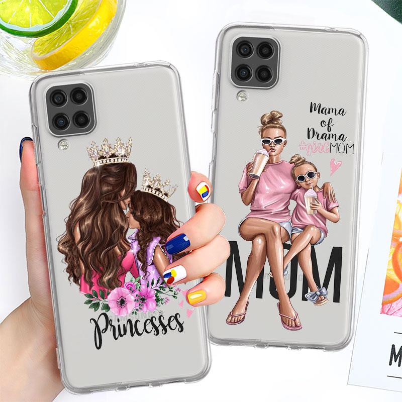 Прозрачный чехол для Samsung Galaxy A52 A12 A51 A32 A21s A71 A32 A22 50 A70 A31 A72 5G чехол для телефона Super Mum Baby