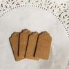 100pcs Wedding Party Kraft Paper Hang Tags Favor Punch Label Price Gift Cards