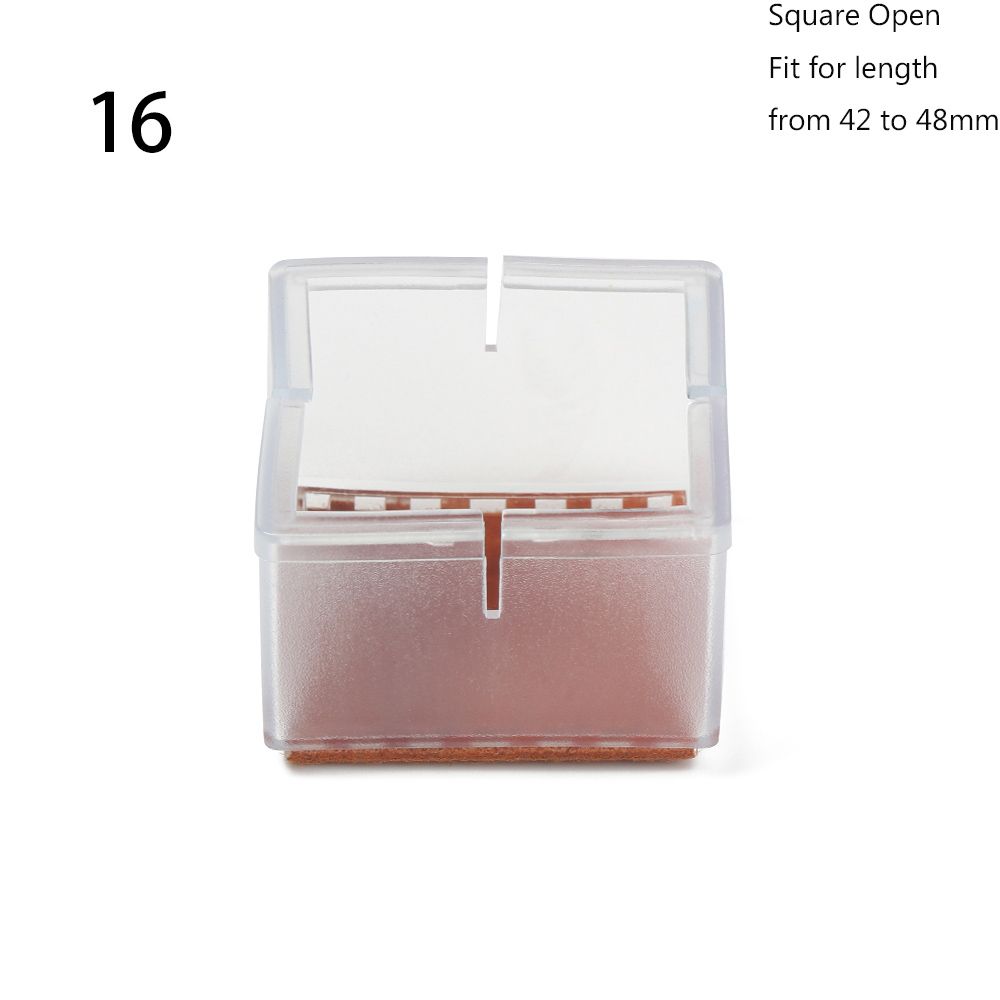 12Pcs/lot Thick Wear-resistant Silicone Floor Protector Chair Leg Caps Anti-slip Pad Table pads