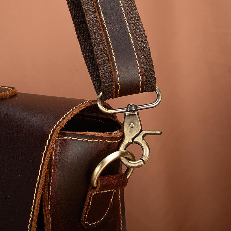 Men Crazy Horse Leather Antique Vintage Design Business Briefcase Laptop Bag Attache Messenger Bag Tote Portfolio