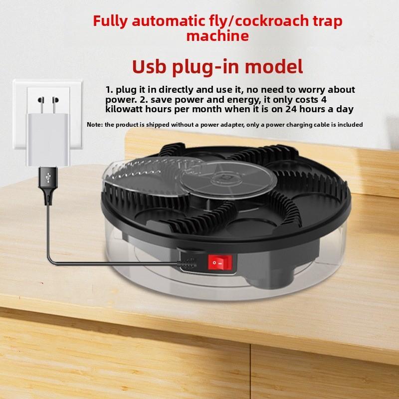Indoor Mosquito And Cockroach Trap Usb Charging Insect Catcher For Family Use