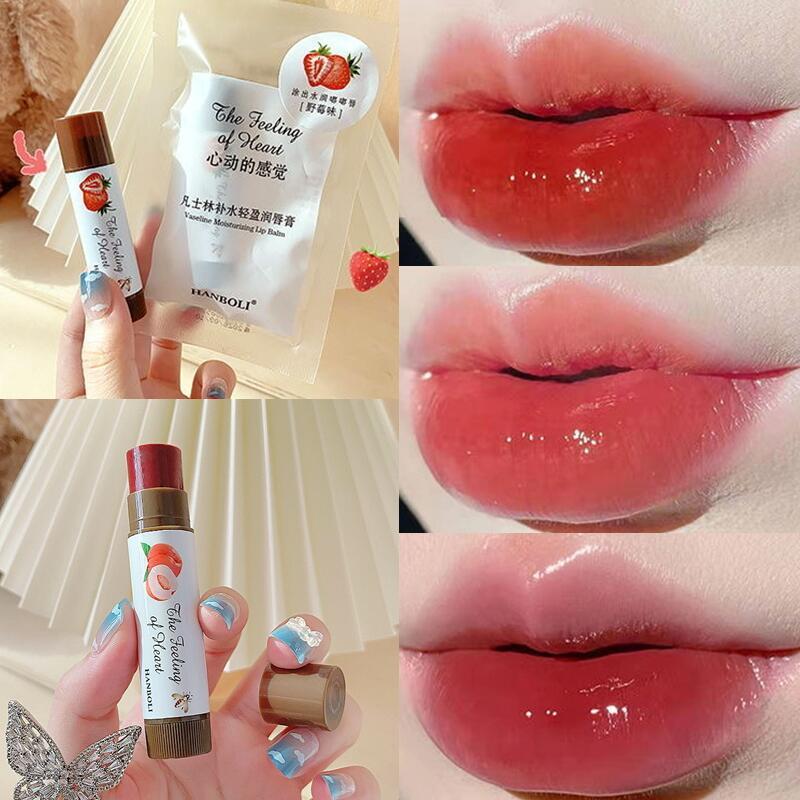 Fruit Flavor Moisturizing Hydrating Lip Balm Anti-cracking, Removal of Dead Skin Repair Lip Line Lip Balm Waterproof Lipstick Long-lasting Set Makeup