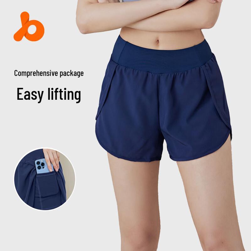 WEZHO Women's Anti-Chafe Sports Shorts with Side Pockets