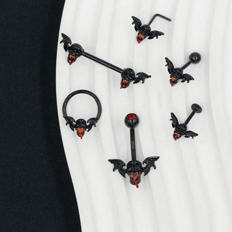 Гай Бэй Оумей Хэллоуин Дьявол Пирсинг Губ, Груди, Ушей и Пупка