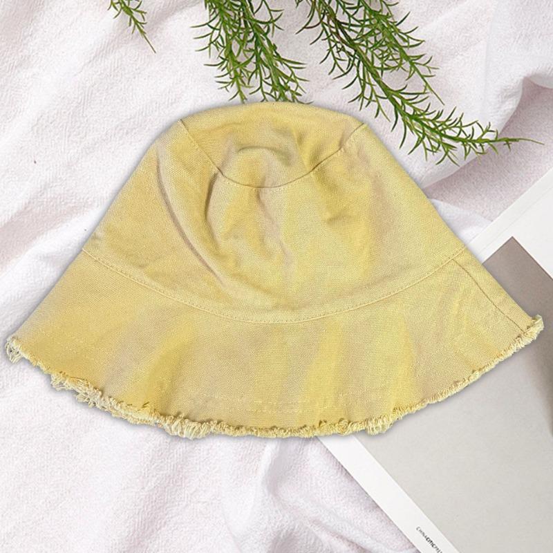 Панама с необработанным краем женская летняя шляпа с козырьком повседневная шляпа с окантовкой шляпа-ведро складная моющаяся